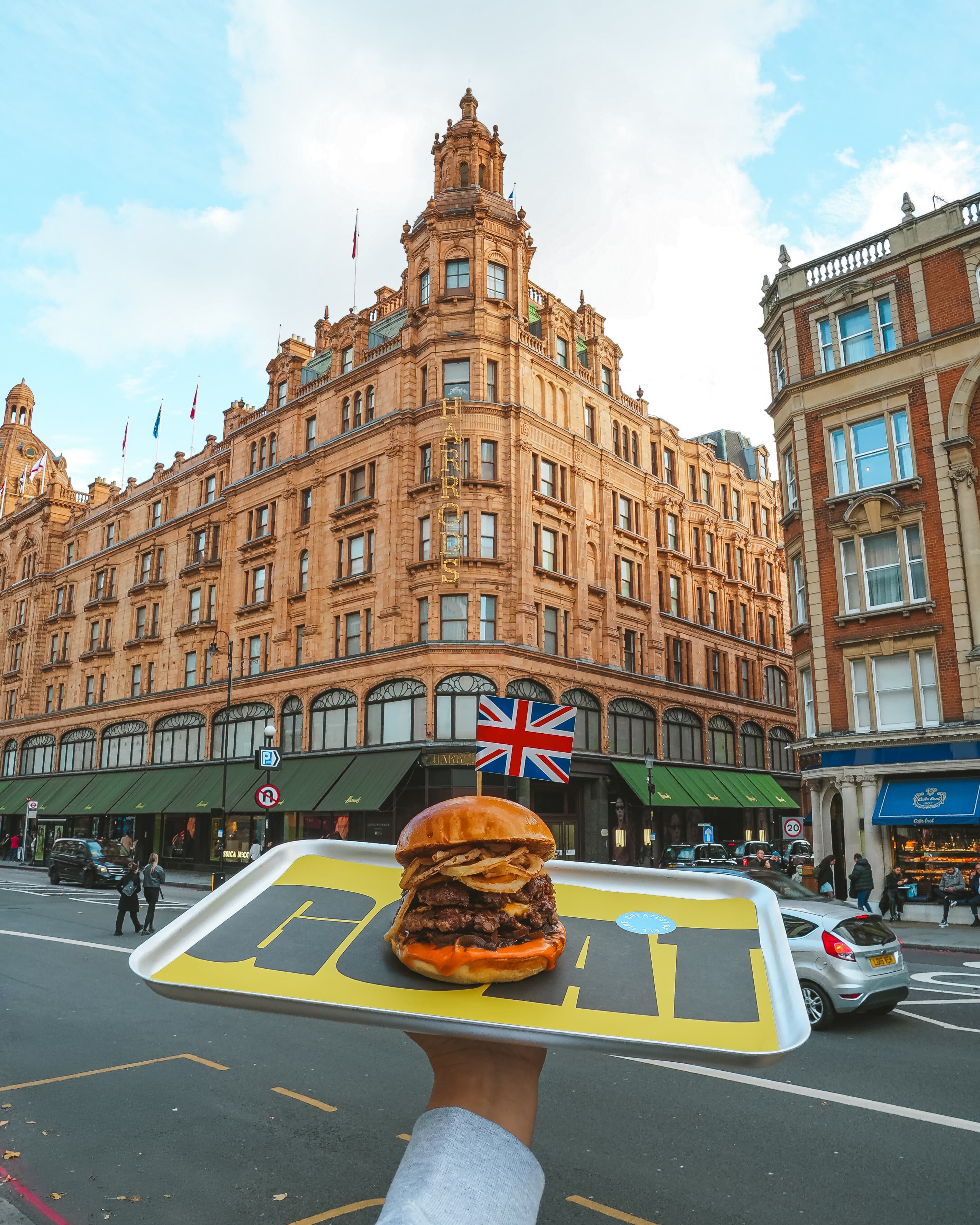 GOAT Burger tray in London